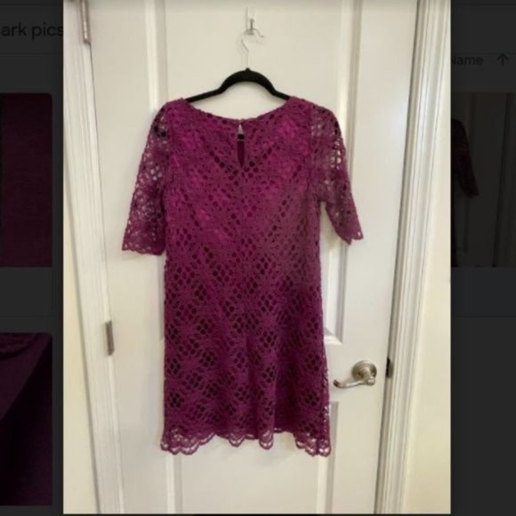 Jax Purple sz 8 cutout Dress - Picture 2 of 5